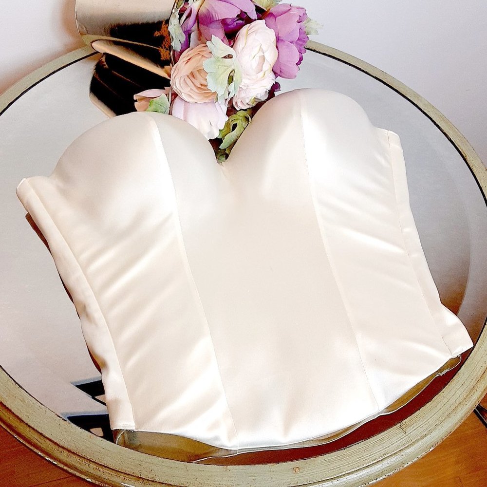 NWT Myla  Silk Bridal Bustier